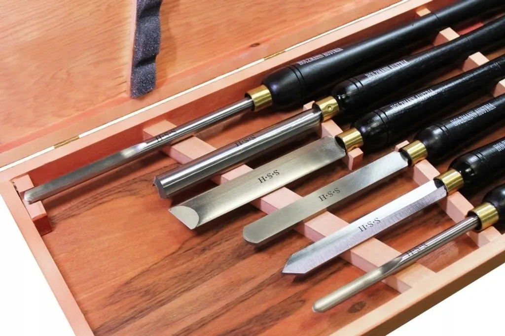 Coffret de gouges de tournage sur bois HSS pour tourneur exigeant
