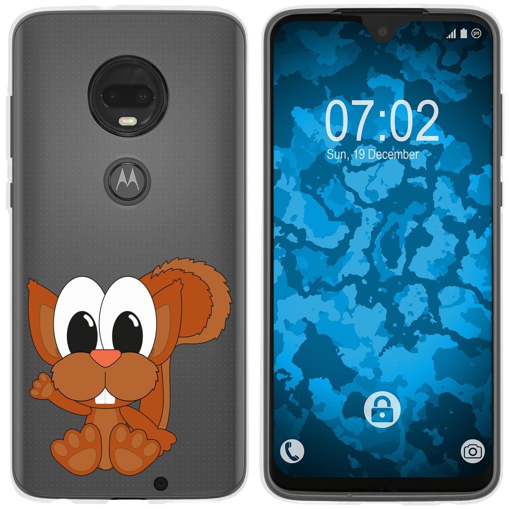 PhoneNatic Case kompatibel mit Motorola Moto G7 Plus Silikon-Hülle Cutiemals M8
