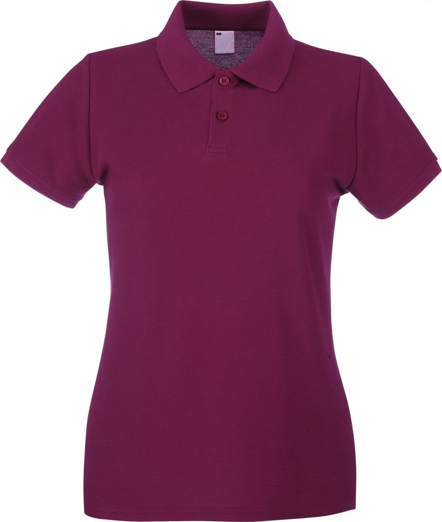 Fruit of the Loom - Poloshirt für Damen kurzärmlig BC3906 (2XL) (Stierblut)