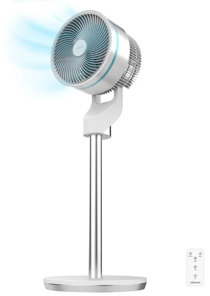 Ventilateur sur pied à circulation d'air 60W avec commande tactile 9"