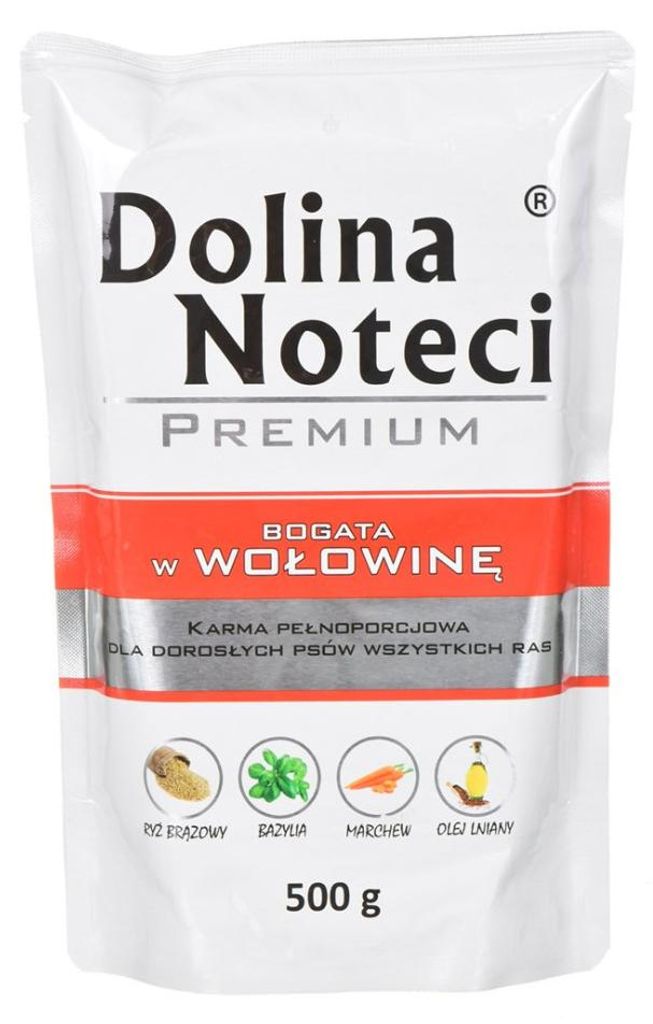 DOLINA NOTECI Premium bogata w wołowinę mokra karma dla psa Zdjęcie produktu 
