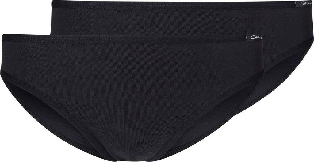 SKINY Mädchen Slip, 2er Pack - Rio-Slip, Bikini Briefs, Unterhose, Baumwolle Stretch Schwarz 164