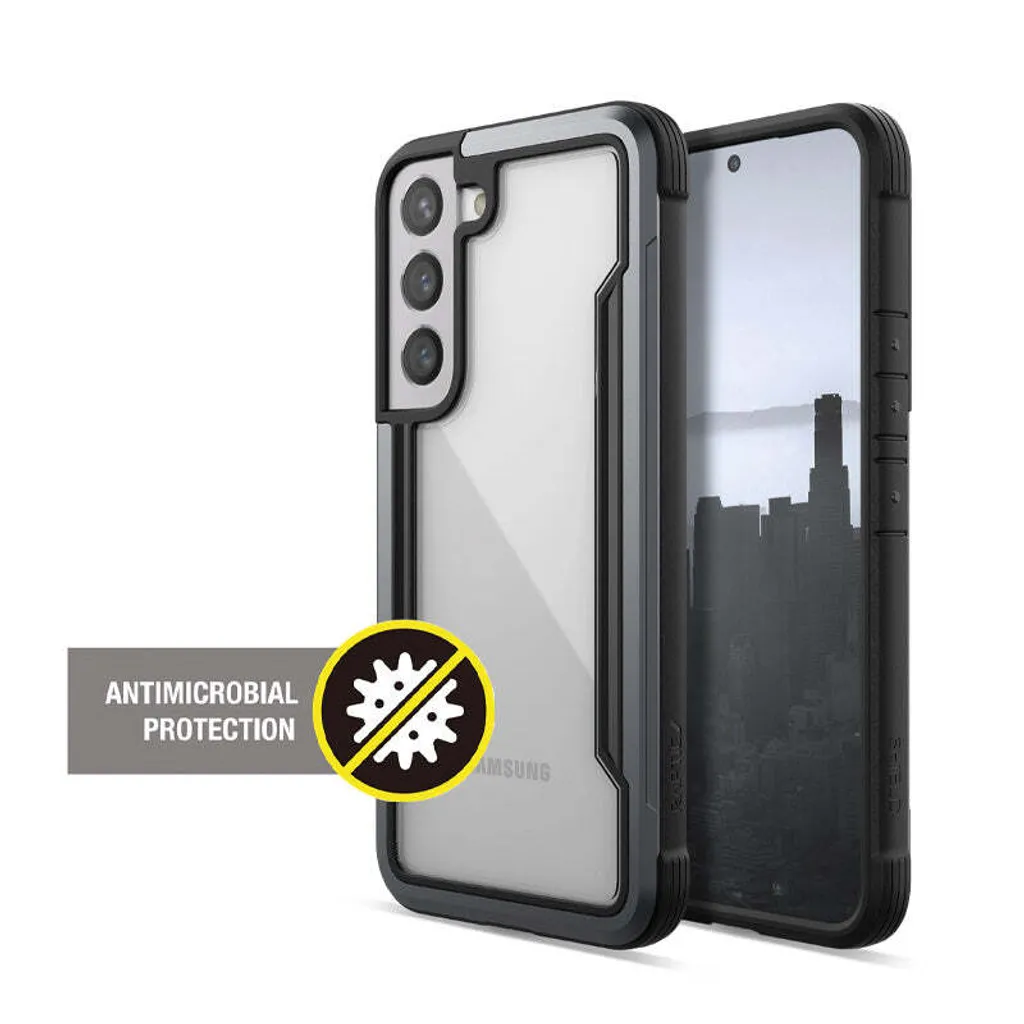 Coque Samsung S22 Raptic Shield Pro Noir - Protection Anti-bactérienne 4m