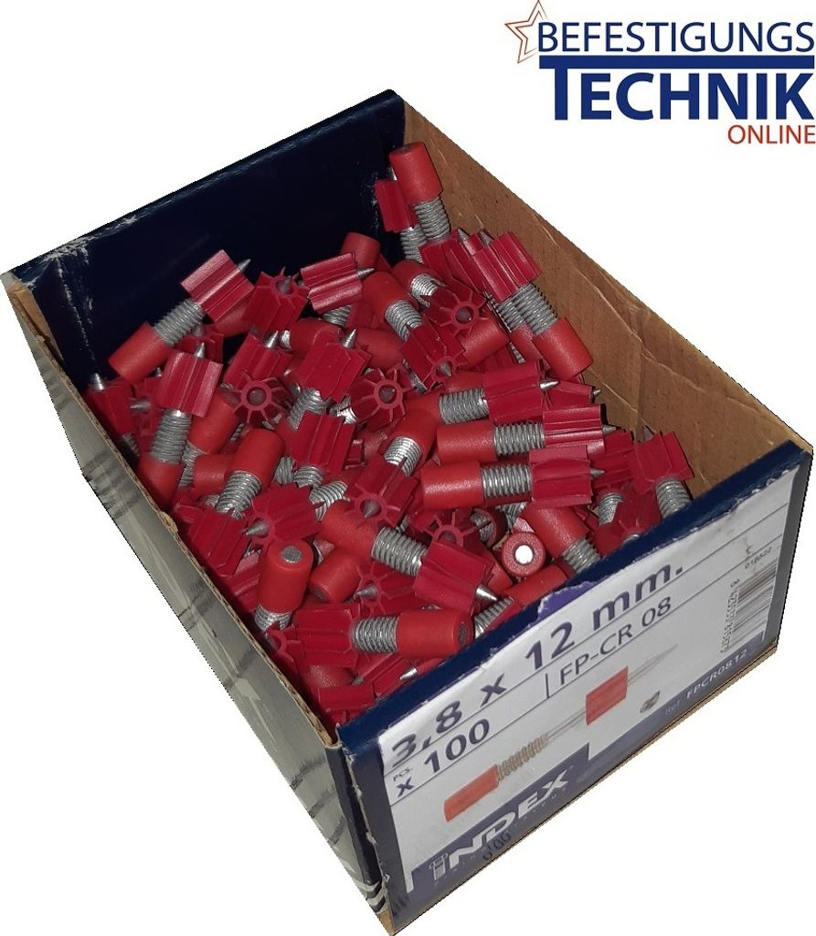 100 Kopfbolzen 3,8x27mm mit Gewinde Bolzen M-6x8mm für Bolzensetzer Spit Würth