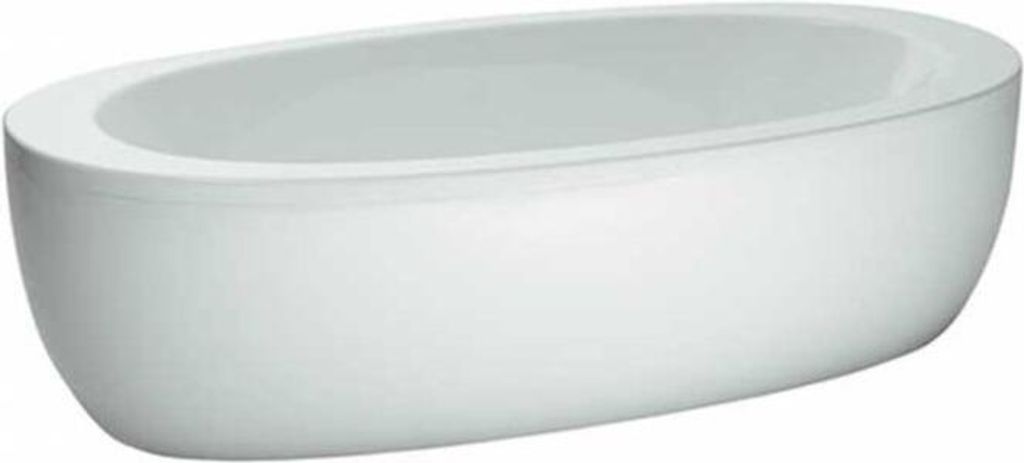 LAUFEN ILBAGNOALESSI Badewanne Acryl freistehend 2030x1020x460mm, inklusive Schürze, inklusive Fußgestell, weiß, H2419700000001