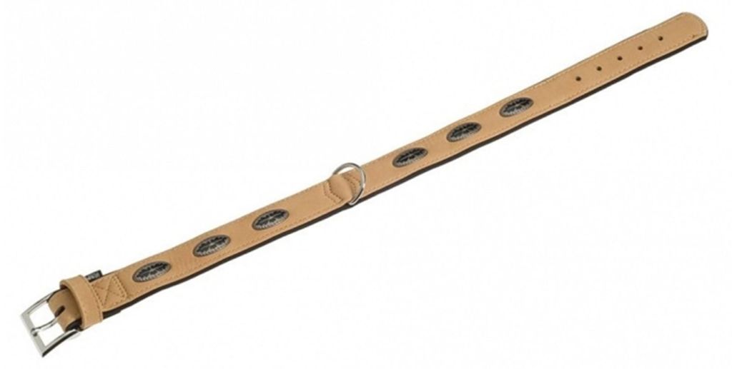 Karlie Art Buffalo Oak Halsband - Beige/Schwarz, 70cm, 40mm
