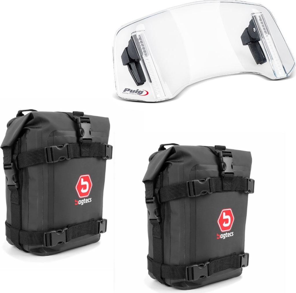Set 2x Sturzbügeltasche # K3 passend für Schutzbügel wasserdicht 6L mi