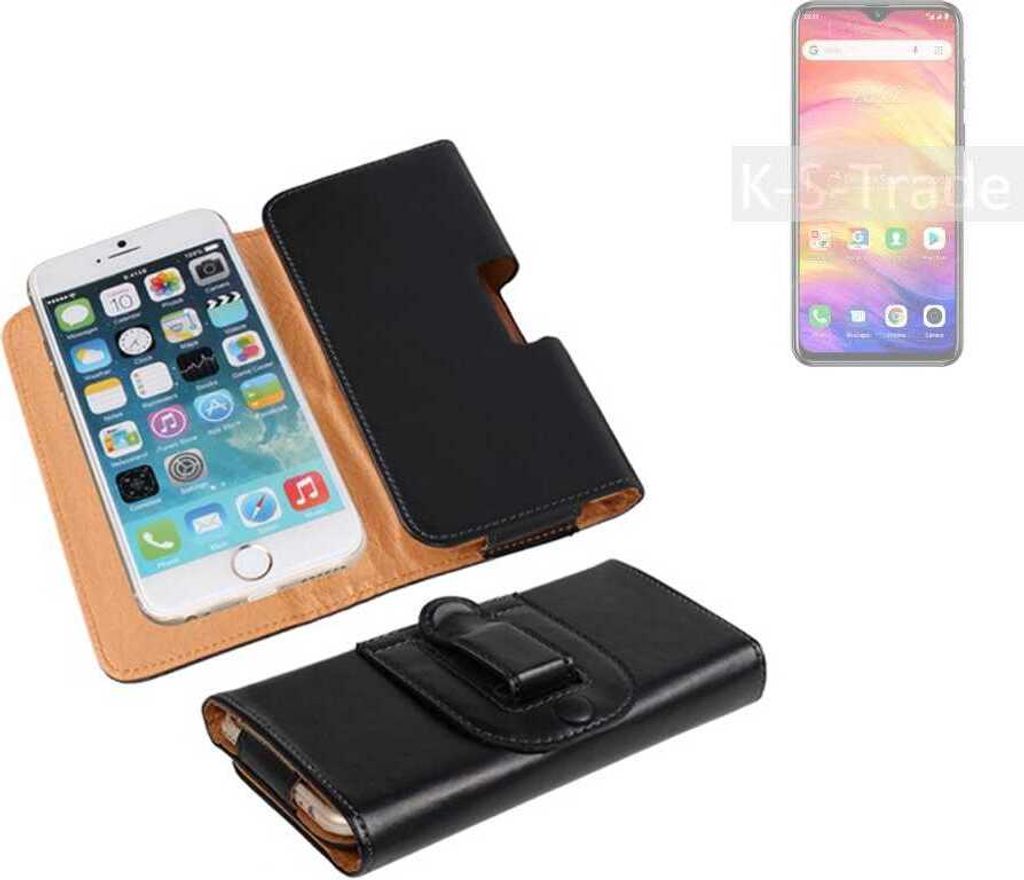 K-S-Trade Schützhülle Handyhülle kompatibel mit Ulefone Note 7 Holster Gürtel Tasche Schutzhülle Handy-Tasche Smartphone Case Seitentasche