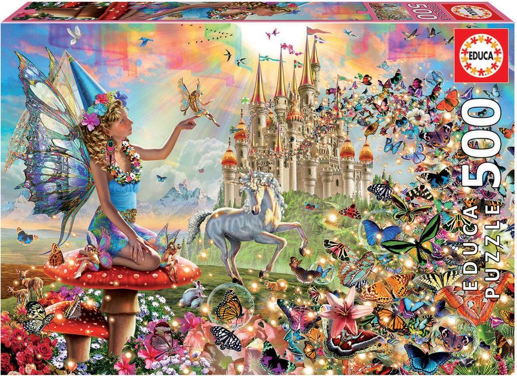 Puzzle Educa Fairies and Butterflies 500 pcs