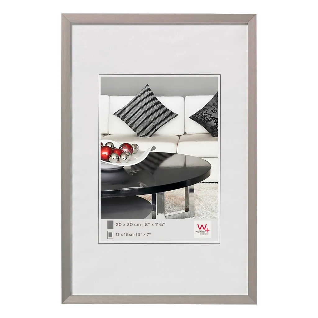 Walther Design AJ460D Cornice Alluminio 40x60 Acciaio per Ufficio