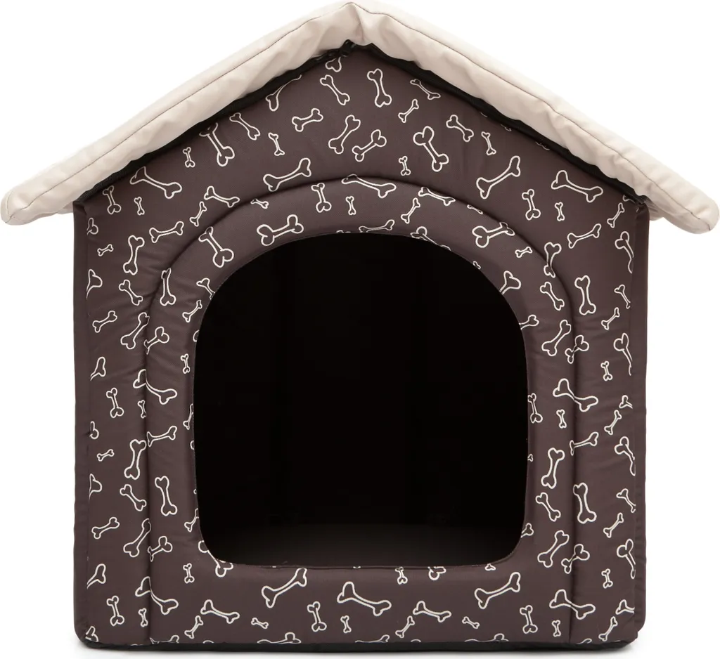 Casetta Cuccia Cane 44x45x38 cm Marrone - Morbido Letto Gatto R2