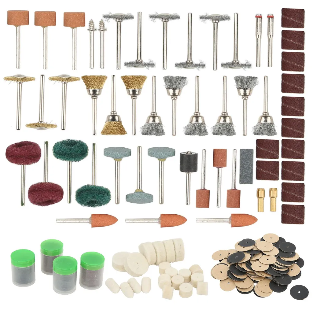 Set de 347 outils rotatifs pour découpe, ponçage et polissage de précision