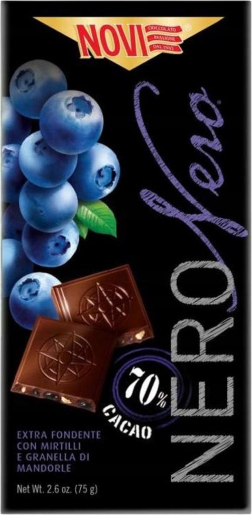 Nero Heidelbeere bittere Schokolade Mirtil Mando 75g - Novi