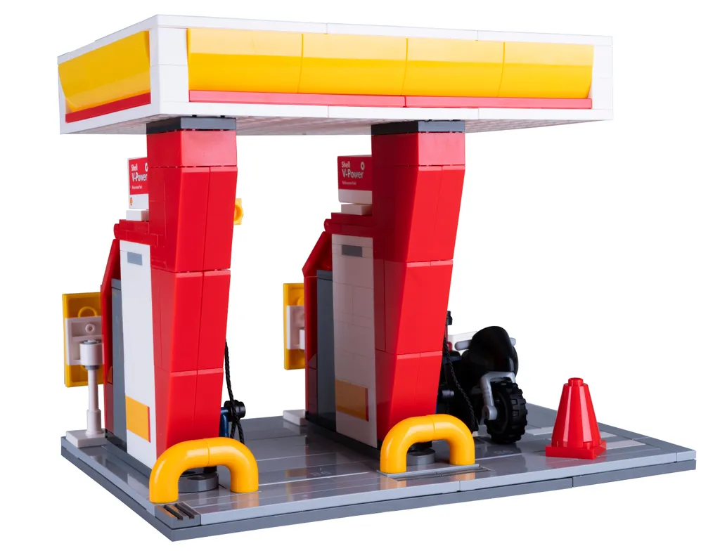 Jeu de Construction Station Essence Shell CaDA C66028W pour Collection