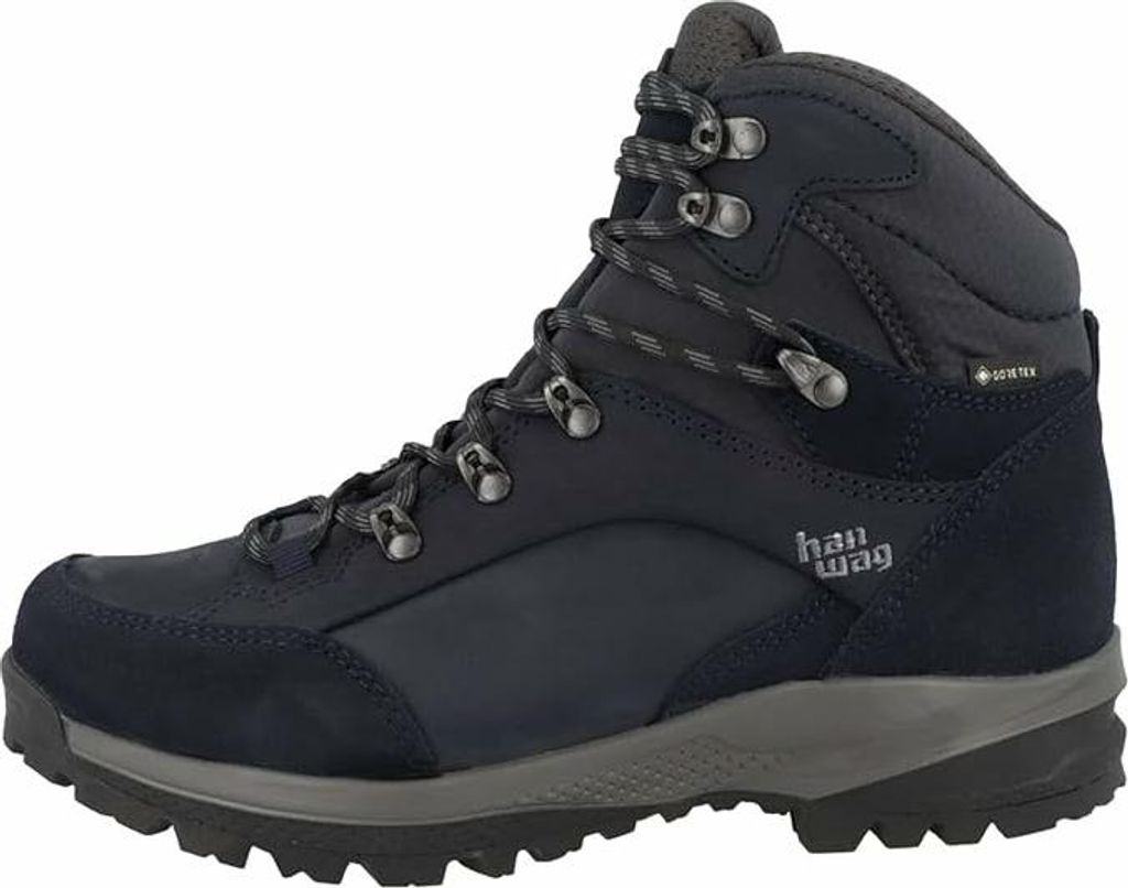 Hanwag Banks SF Extra Lady GTX Trekkingschuhe High Wanderschuhe Gore-Tex wasserdicht Damen blau 42,5