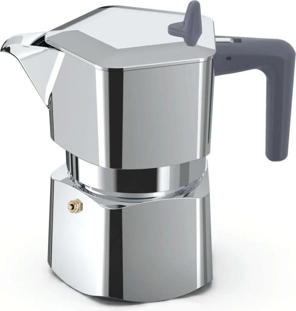 Caffettiera Pezzetti Pentaexpress 3 Tazze Alluminio - Design Moderno