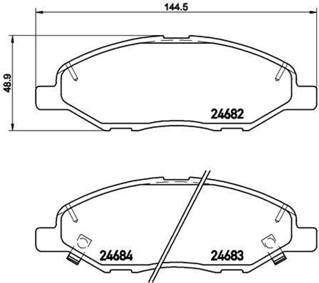 Plaquettes de frein Brembo P 56 088 pour Nissan Micra III et Note E11