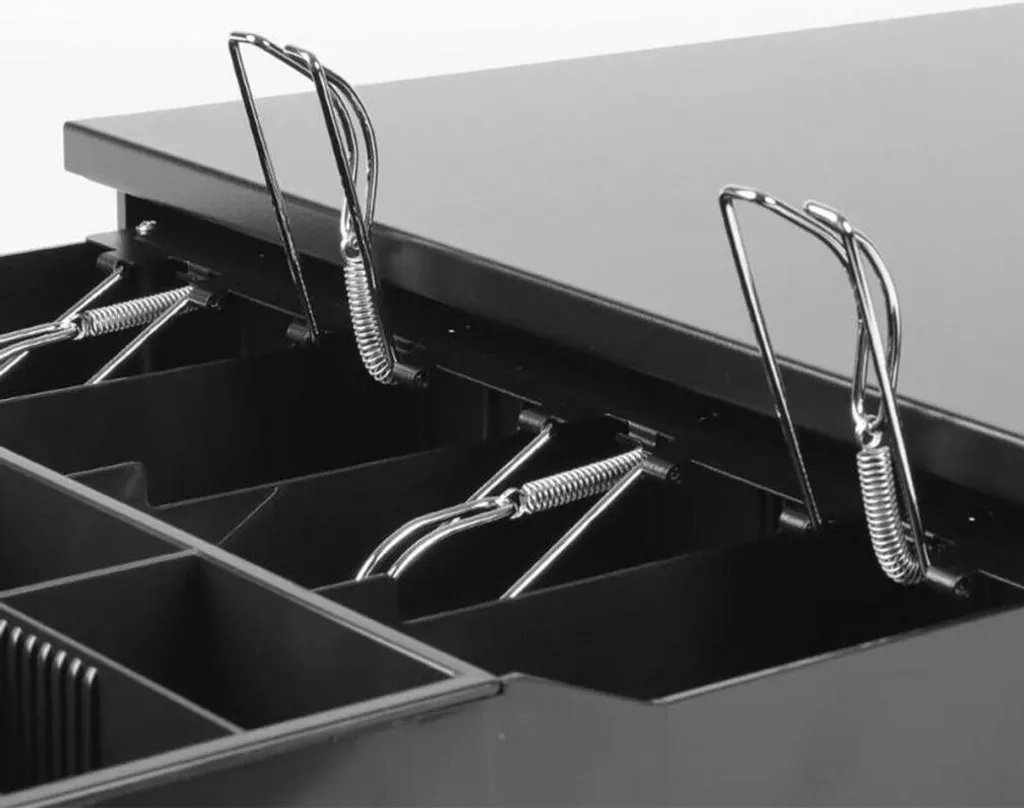 Cassetto Portamonete Iggual IRON-20 Nero 42cm - Sicurezza POS RJ11 - 3