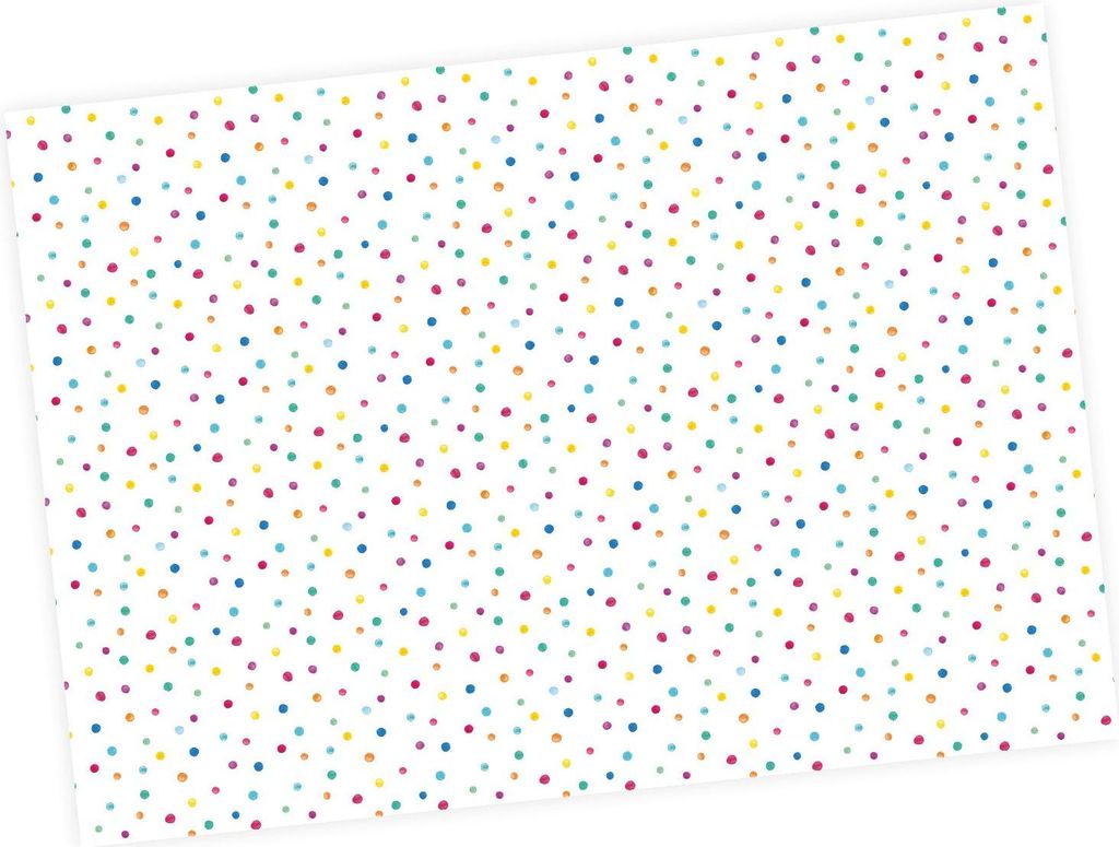 5 Bögen Geschenkpapier Punkte Dots bunt - 1,60€/qm - 84,1 x 59,4 cm