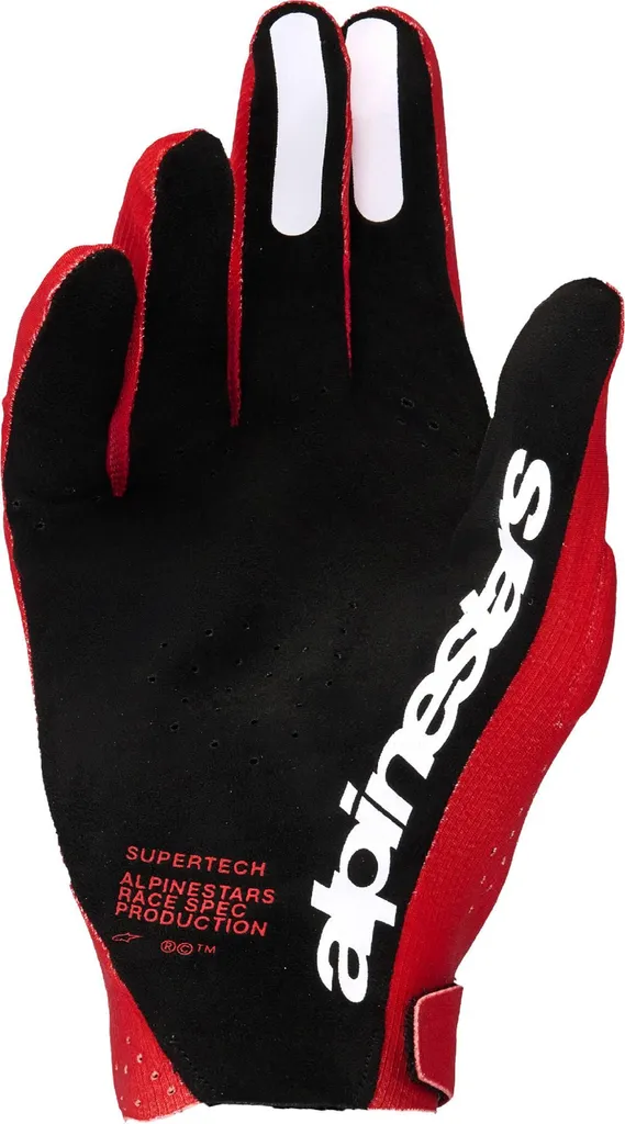 Gants de Moto Cross Alpinestars Supertech MX Performance en Rouge - 2