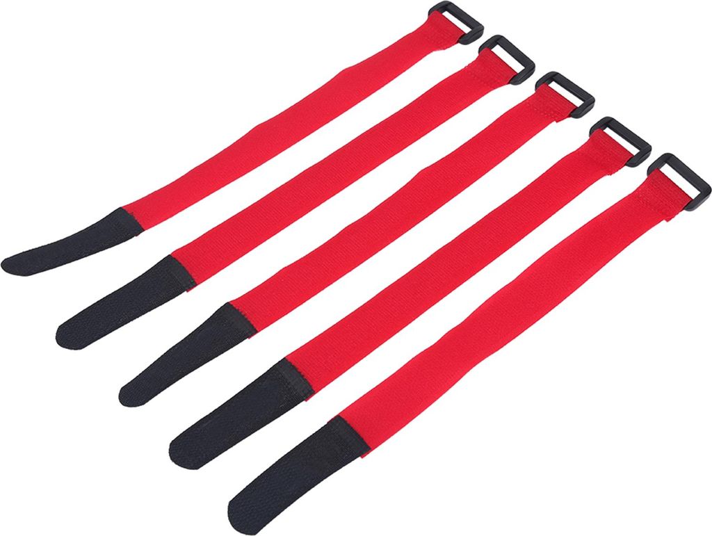5pcs/Set Duuti Sport Cycling Riding einstellbarer Nylonfahrrad -Lenkerbindungen (rot)