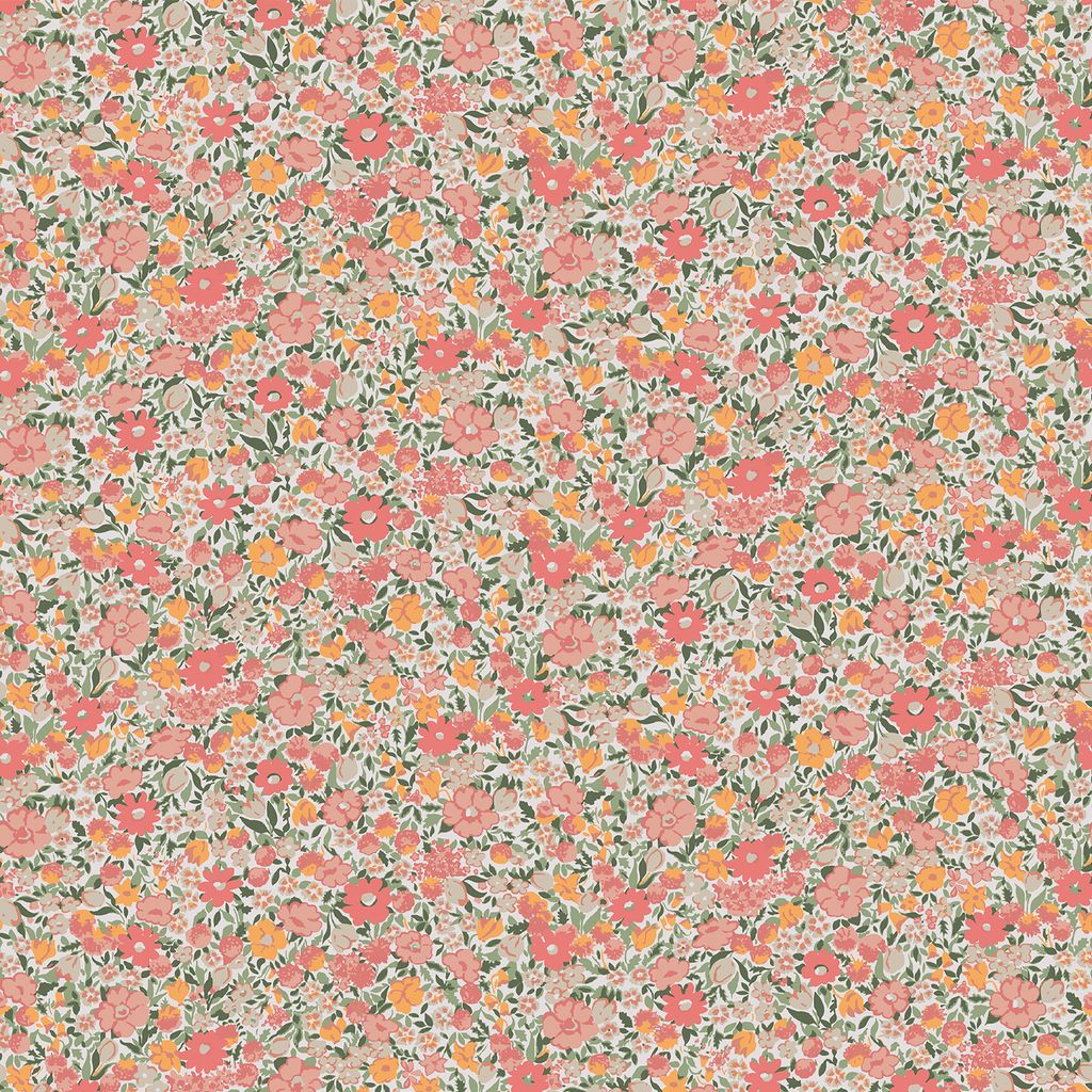 Laura Ashley Vlies Tapete | Loveston Coral Rosa