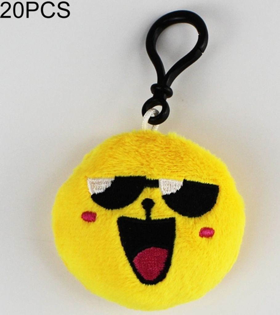 20 PCs Kreative Plüsch Puppe Mobile Anhänger Geschenkkarton niedliche Gesichtsausdruck Dekoration Schlüsselanhänger mit Haken