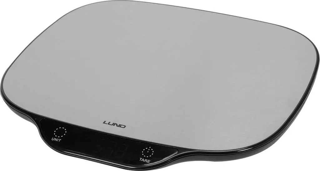 Bilancia da Cucina Lund 5kg Inox 27X25 - Facile da Pulire e Robusta