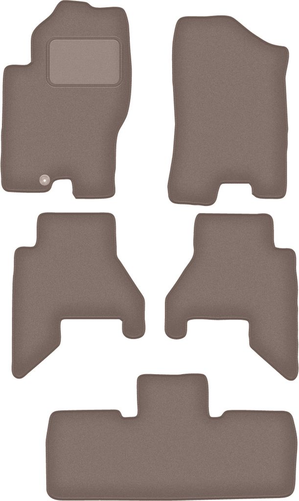 Velours-Autoteppiche für: Nissan Pathfinder 7Os (vor Facelift) (2005-2010) Beige