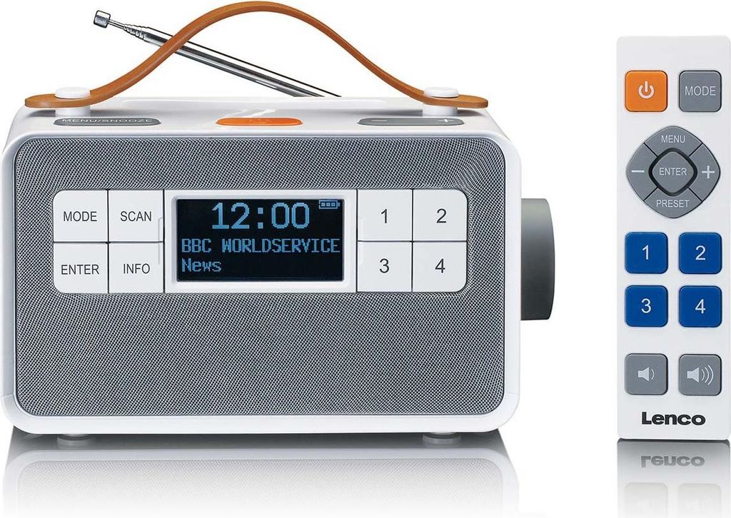 Lenco PDR-065WH - Transportables UKW-/DAB+-Radio für Produktbild 