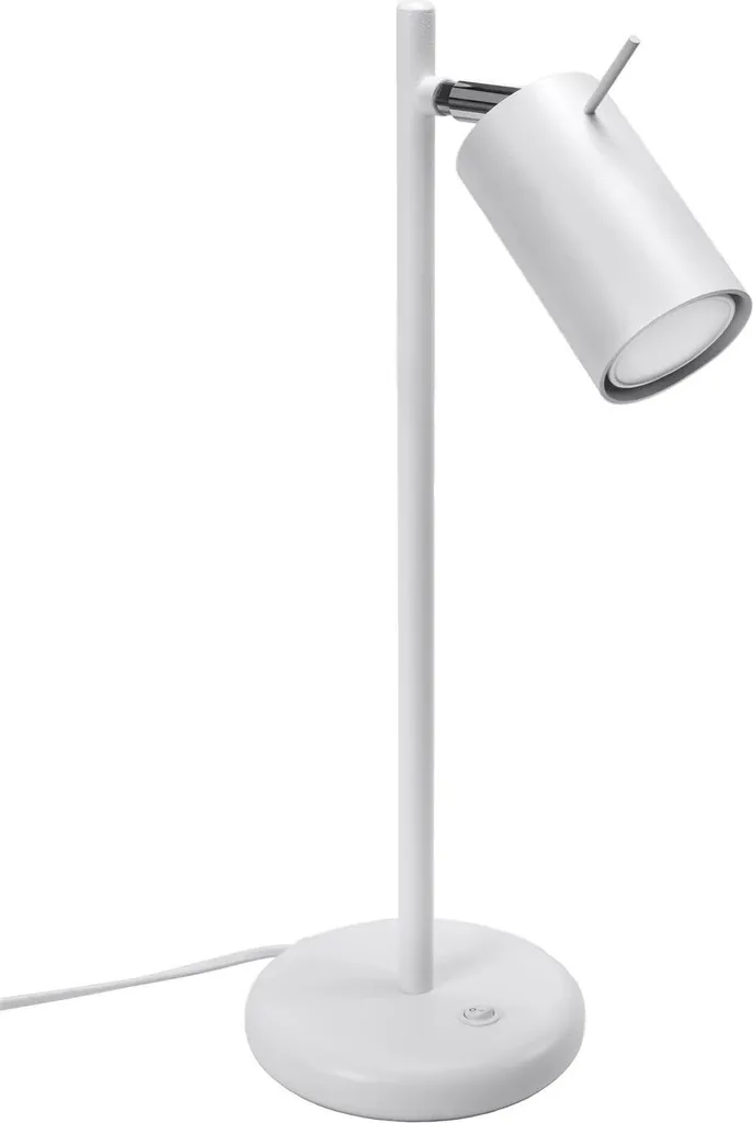 Lampe de table RING Sollux Lighting blanc acier 1xGU10 43x19.5x14.5cm