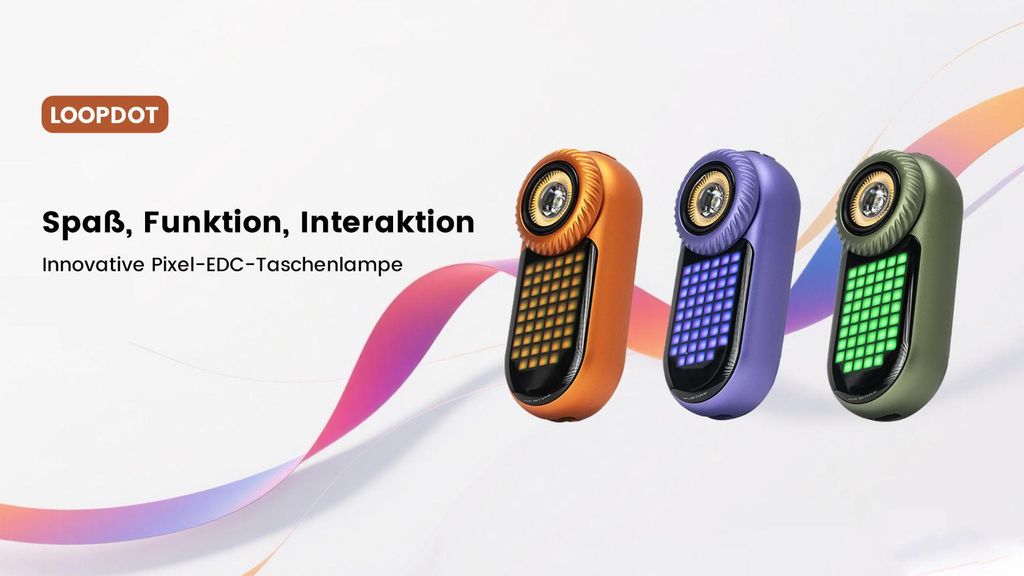 Loopgear LoopDot – Die erste Taschenlampe mit Pixel-Display und Spielspaß