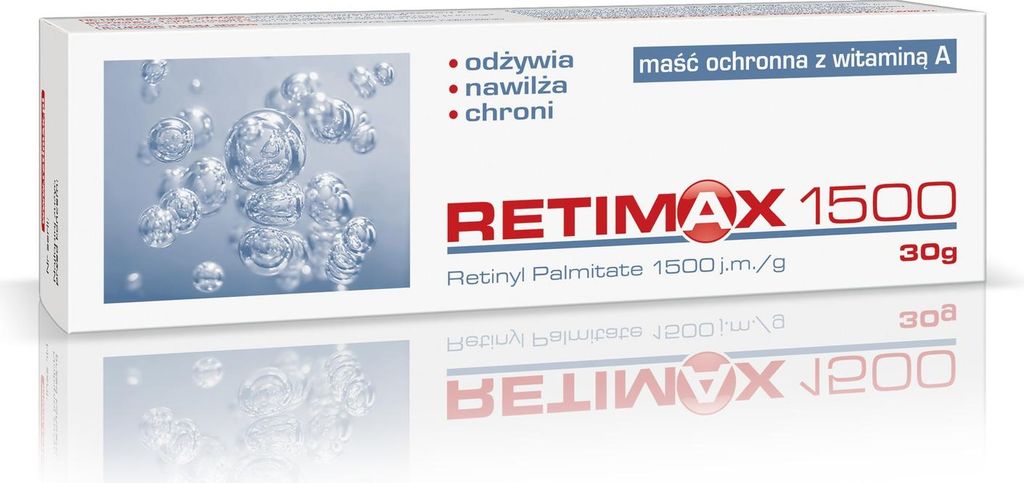 Maść ochronna Retimax 1500 z Vit. A 30 g nawilża odżywia Zdjęcie produktu 