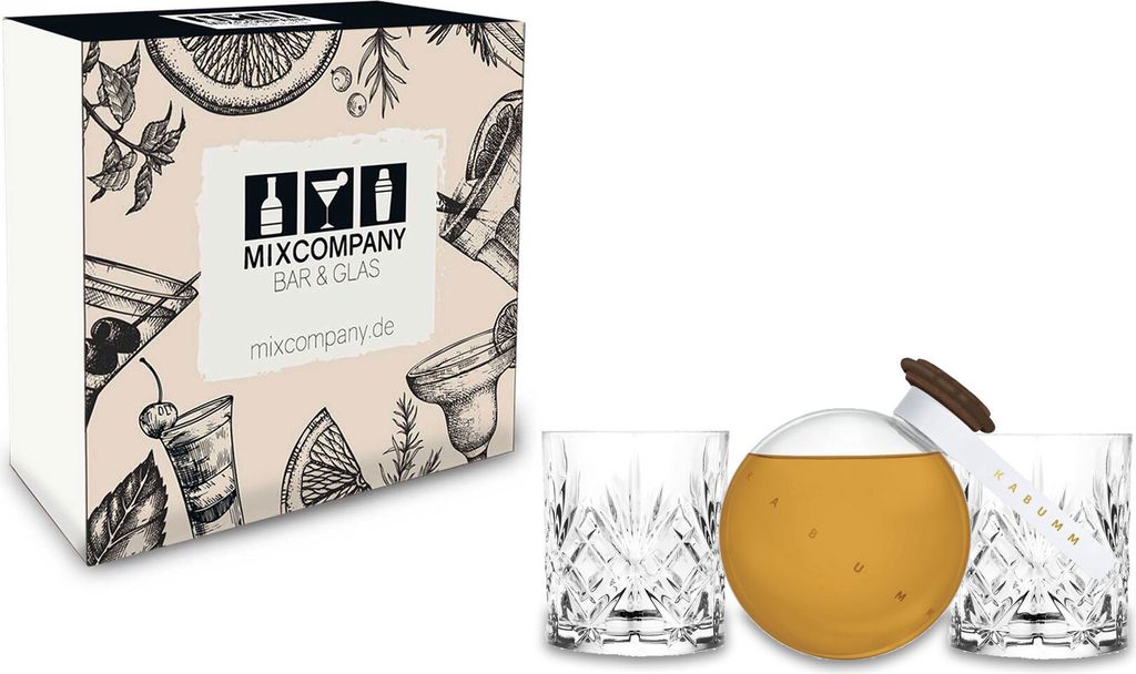 Kabumm Geschenkset - Whisky 0,7L (40% Vol) 2er Set Kristall Produktbild 