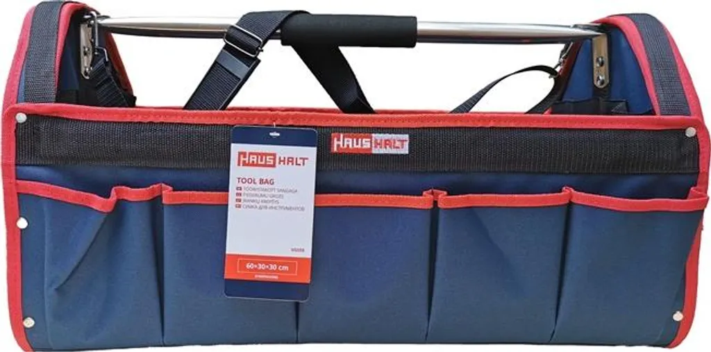 Sac à outils anti-encombrement avec poignée tubulaire pour ranger tout !