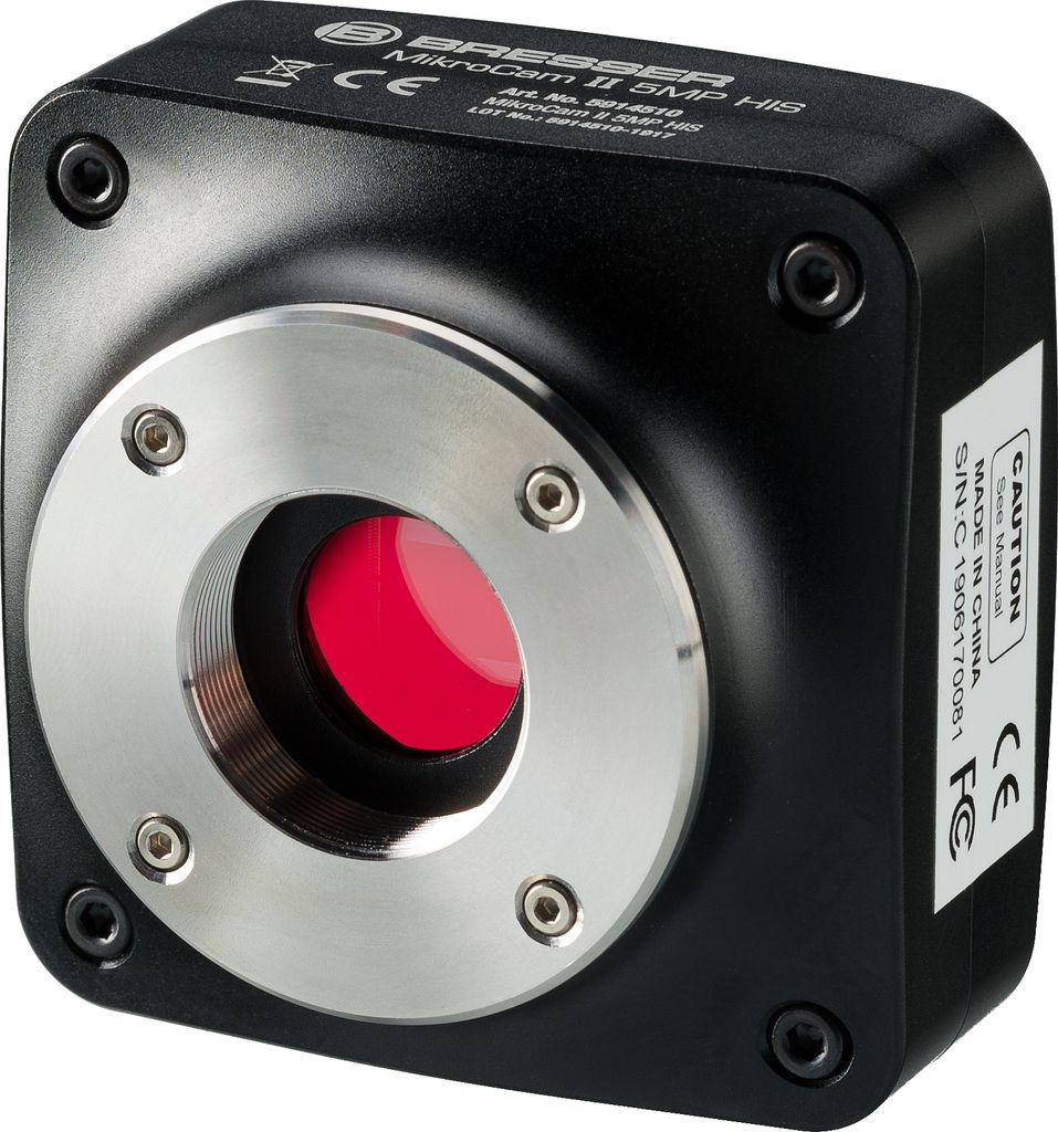 Bresser Mikroskopkamera 5MP USB 3.0 mit Sony Sensor Global Shutter für Mikroskop Bild Video Software