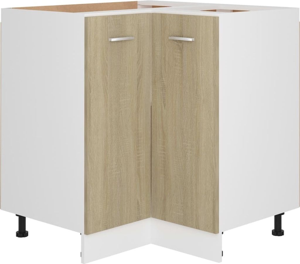vidaXL Armoire basse d'angle Lyon chêne Sonoma Image du produit 