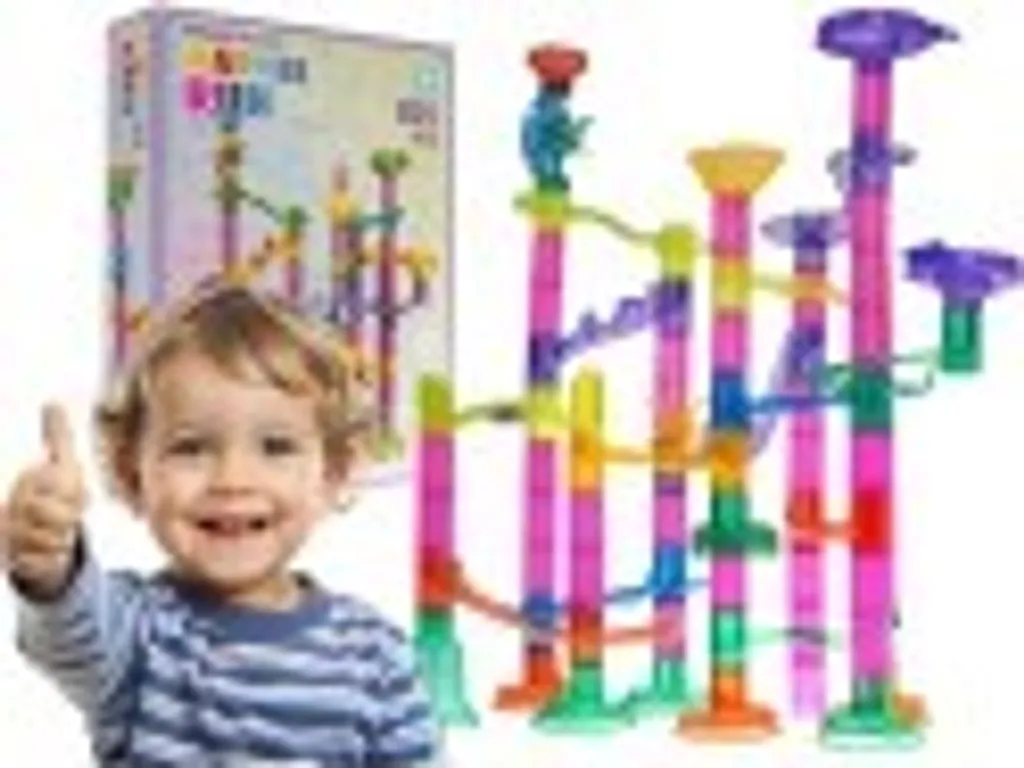 Jeu Éducatif Circuit à Billes 105 Pièces - Activité Famille Idéale