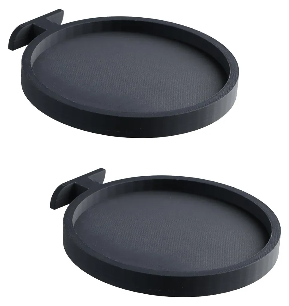 Supports Muraux Ronds pour Pots de Fleurs et Panneaux Acoustiques Lot x2