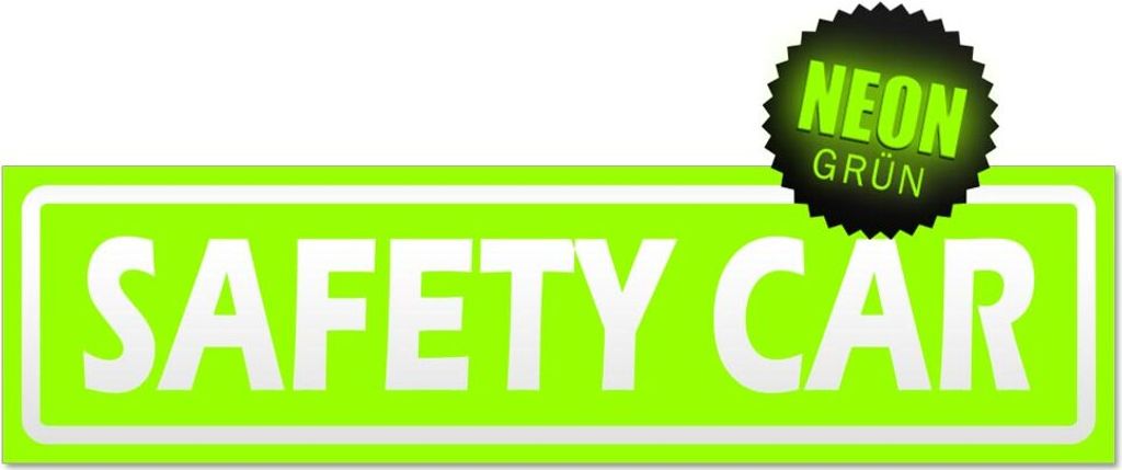 Safety Car invertiert Magnetschild Schild magnetisch