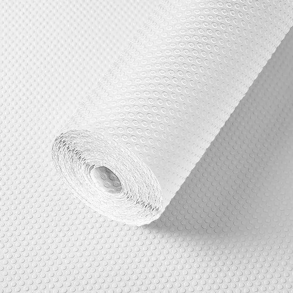 Tapis fond de tiroir antidérapant blanc imperméable 30 x 150 cm