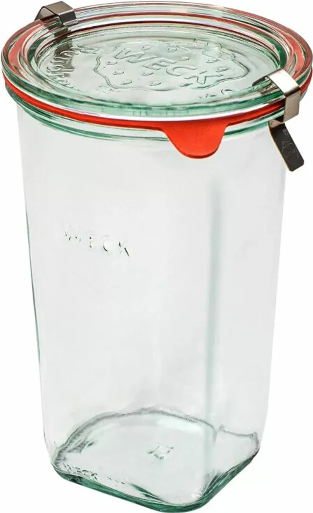 WECK Quadro 795ml Set 6 Barattoli Gourmet per Presentazione e Conserve