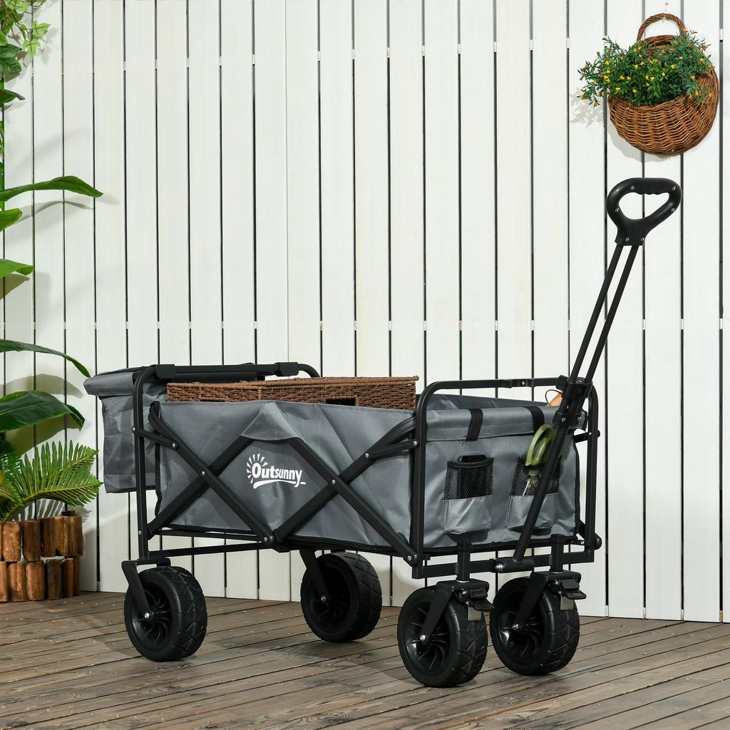 SUGIFT klappbar, Bollerwagen mit Kühltasche, Säulenrahmen, Produktbild 