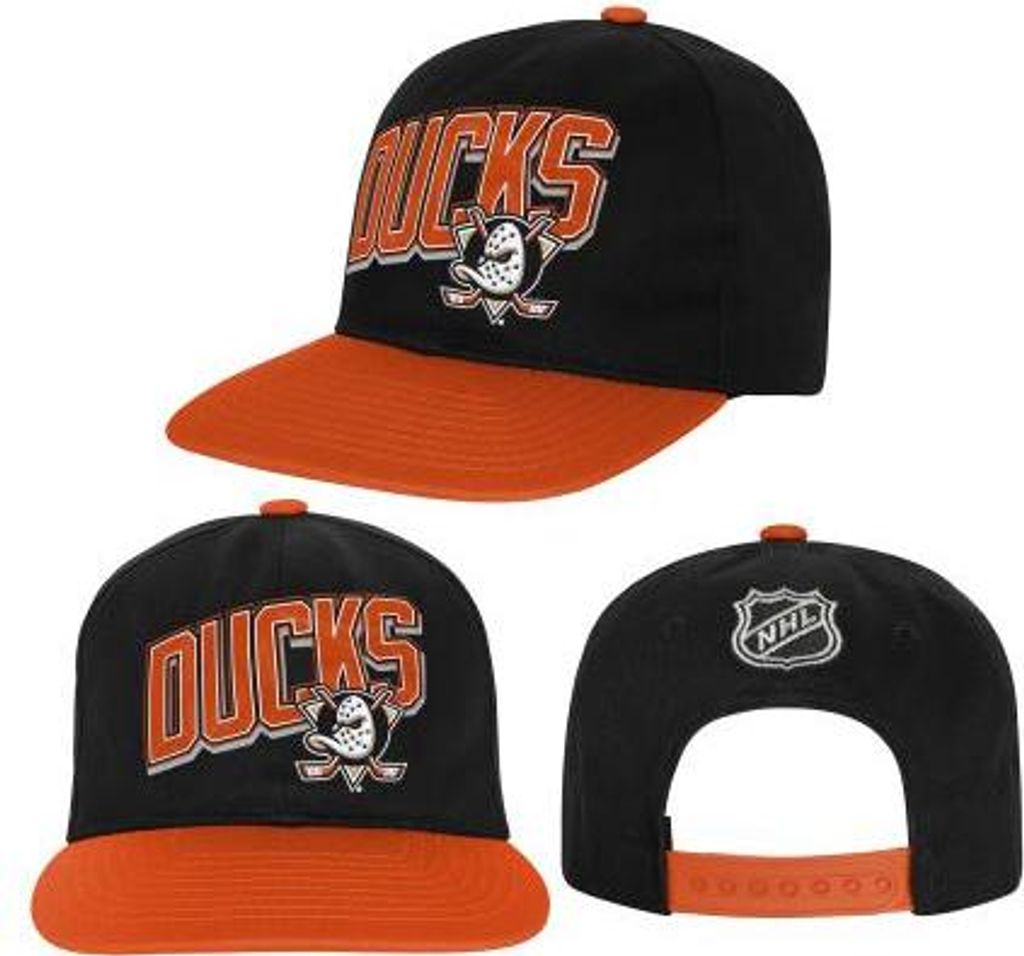 OUTERSTUFF Essentials Deadstock NHL Junior Snapback Cap, Anaheim Ducks, OSFA