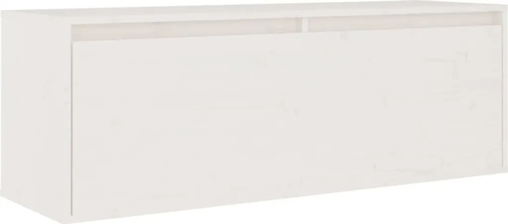 Pensile Bianco 100x30x35 in Pino Massiccio SYFAX™ | Arredo Vera Qualità