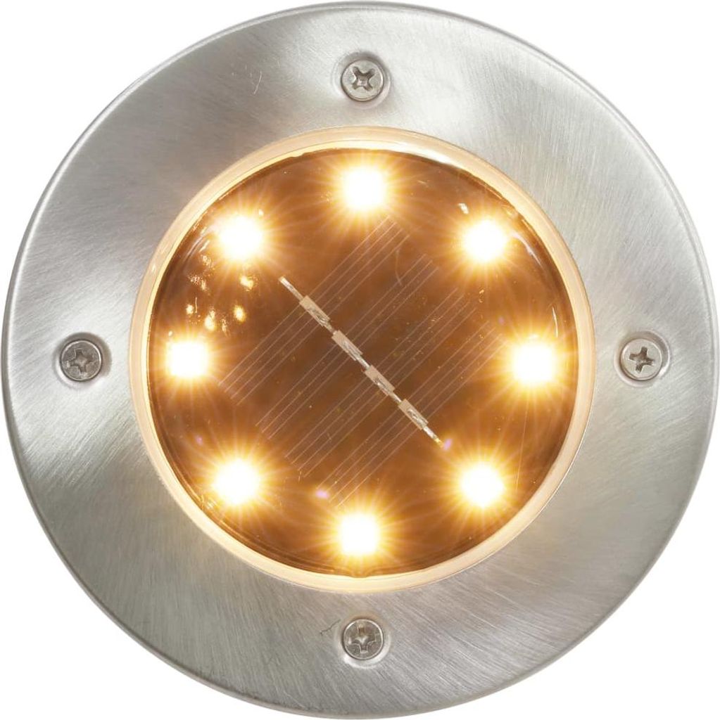 vidaXL Solární zemní světla 8 ks. LED teplá bílá Obrázek produktu 