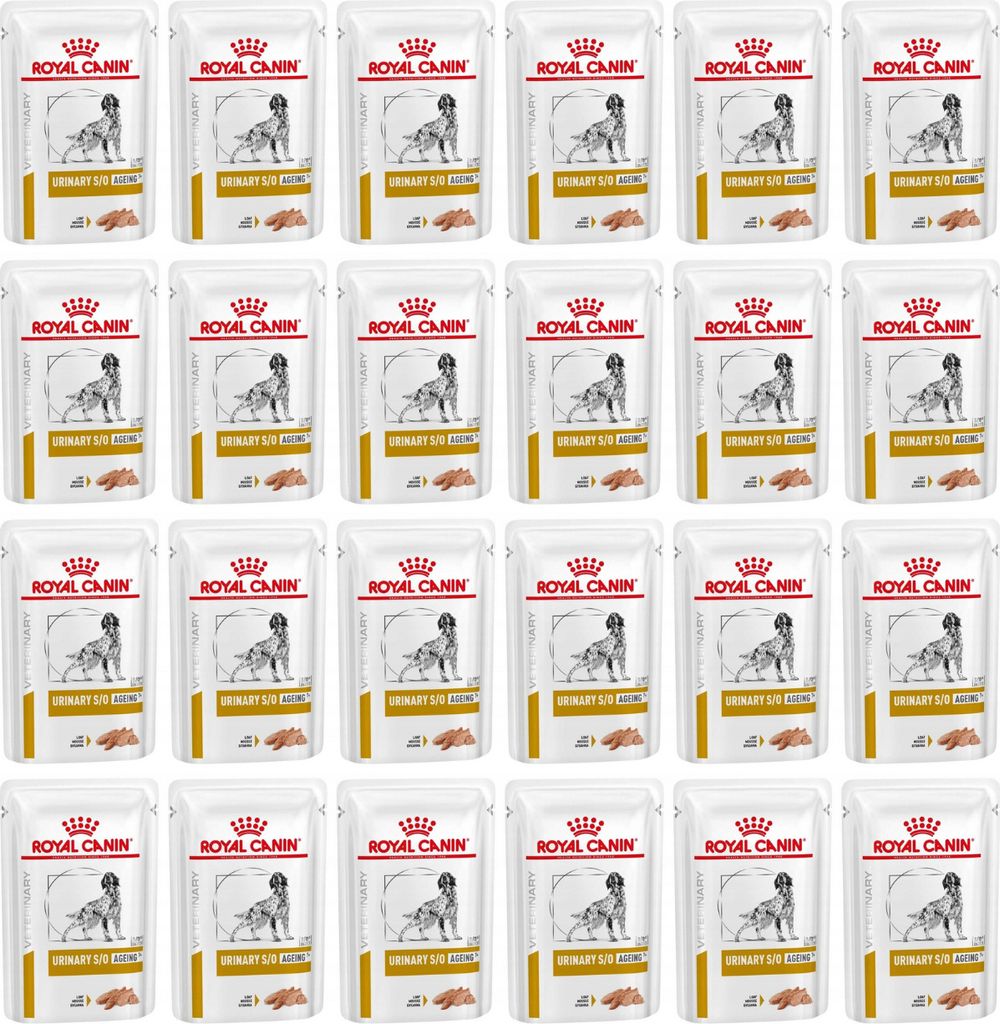 Royal Canin Urinary S/O Ageing (7+) - Nassfutter für ausgewachsene Hunde mit Harnwegserkrankungen, 12 Beutel à 85 g.