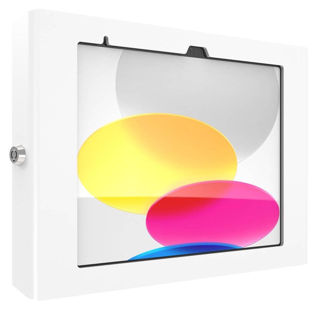 Compulocks Apex - Gehäuse - für Tablett - verriegelbar - Metallrahmen - weiß - Wandmontage - für Apple iPad A16 Wi-Fi, A16 Wi-Fi + Cellular