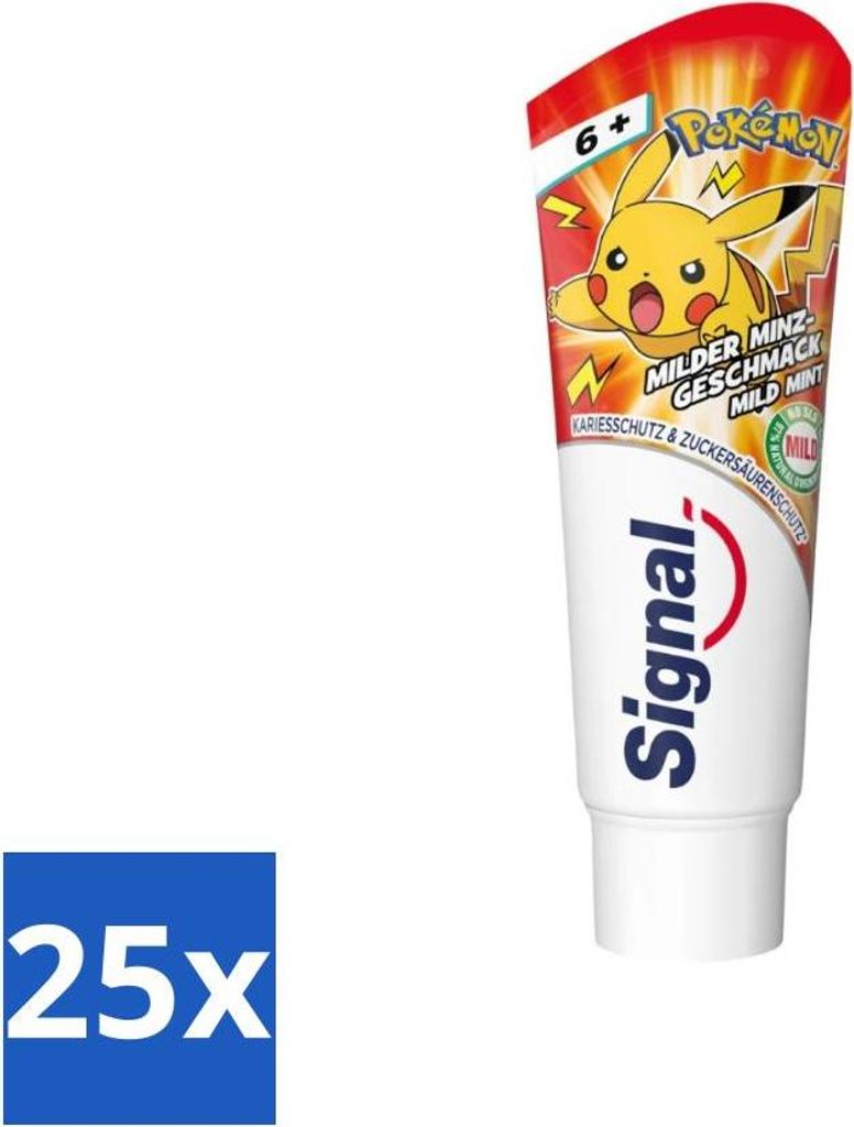 Signal – Pokémon – Dentifrice – Goût menthe douce – Contre Image du produit 