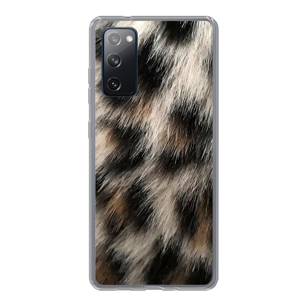 MuchoWow Handyhülle Schutzhülle Hülle für Samsung Galaxy S20 FE Nahaufnahme Pantherdruck Silikon Softcase Handy Hülle - Abdeckung